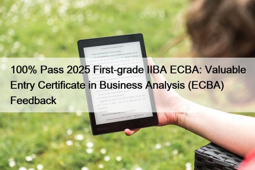 100% Pass 2025 First-grade IIBA ECBA: Valuable Entry ...